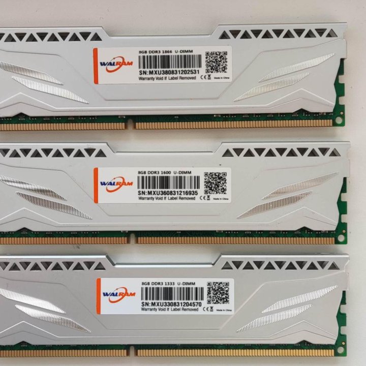 8Gb DDR3 1333/1600/1866MHz.