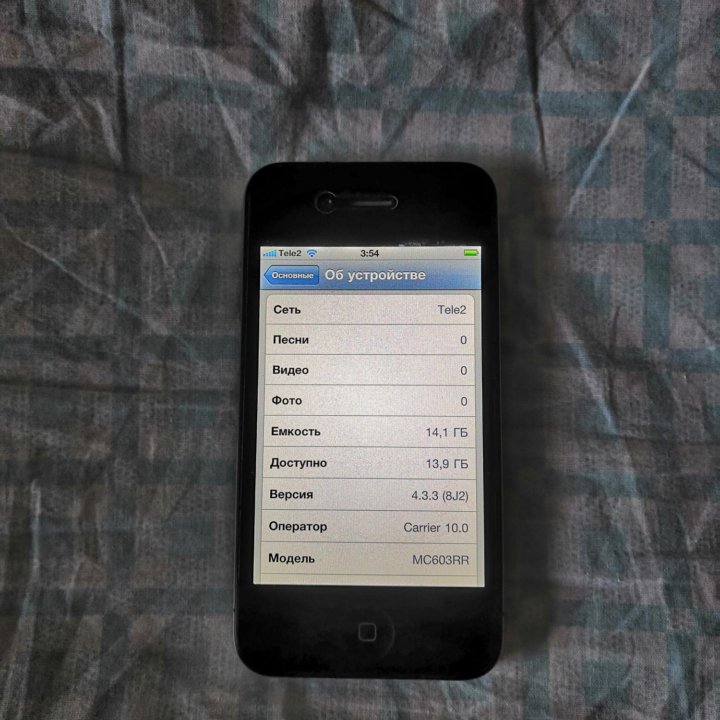 iPhone 4 IOS 4.3 Не Рефаб Чехлы Стёкла В Комплекте