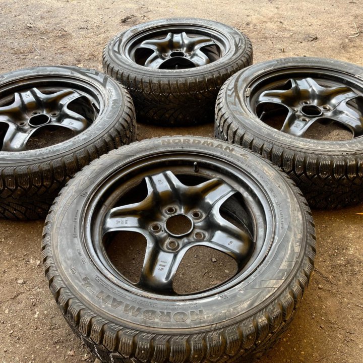 Зима Nordman 4 225/55 R17 + Диски GM 5x120 D67.1