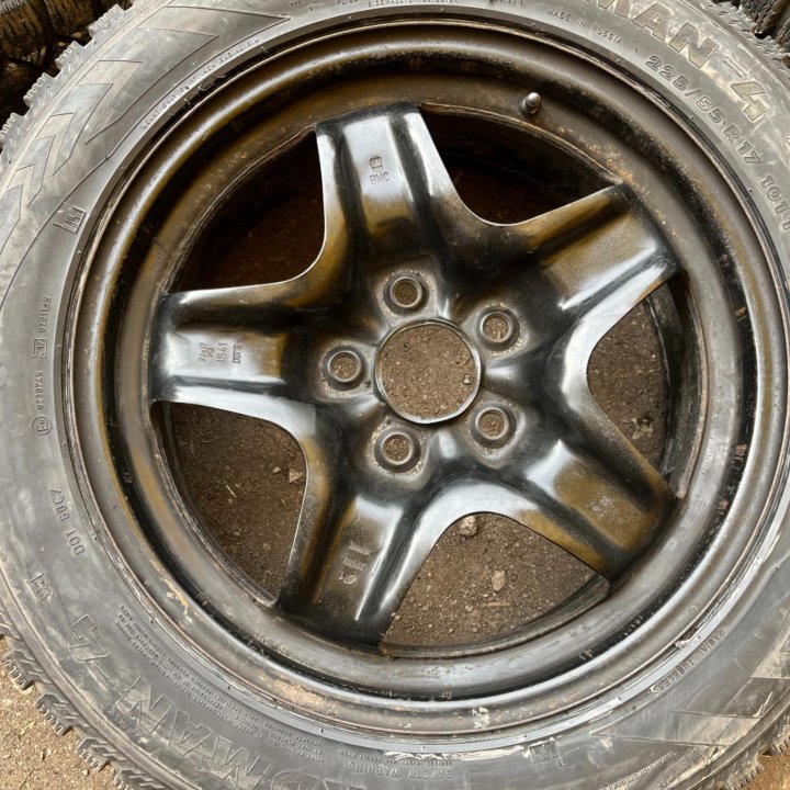 Зима Nordman 4 225/55 R17 + Диски GM 5x120 D67.1