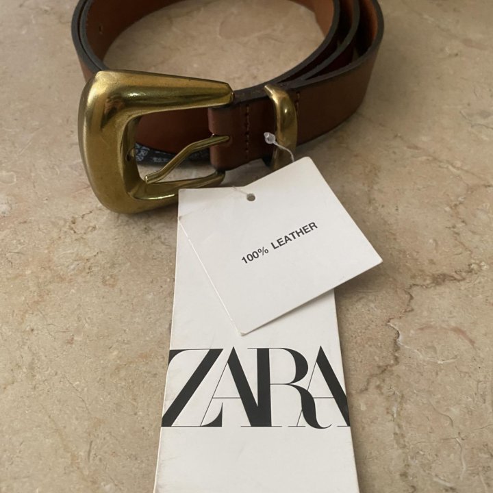 Новый ремень . Zara . Кожа .