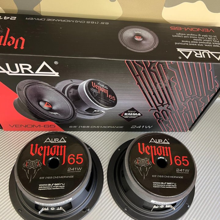 Динамики колонки Aura Venom 65 (16.5 см) 240 Вт