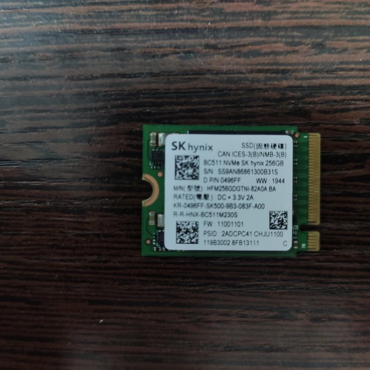 SSD 256GB m.2 nvme 2230 с Windows 10