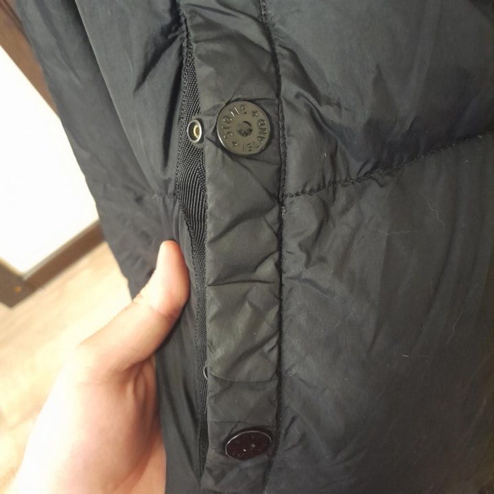 Мужской пуховик stone island crinkle reps