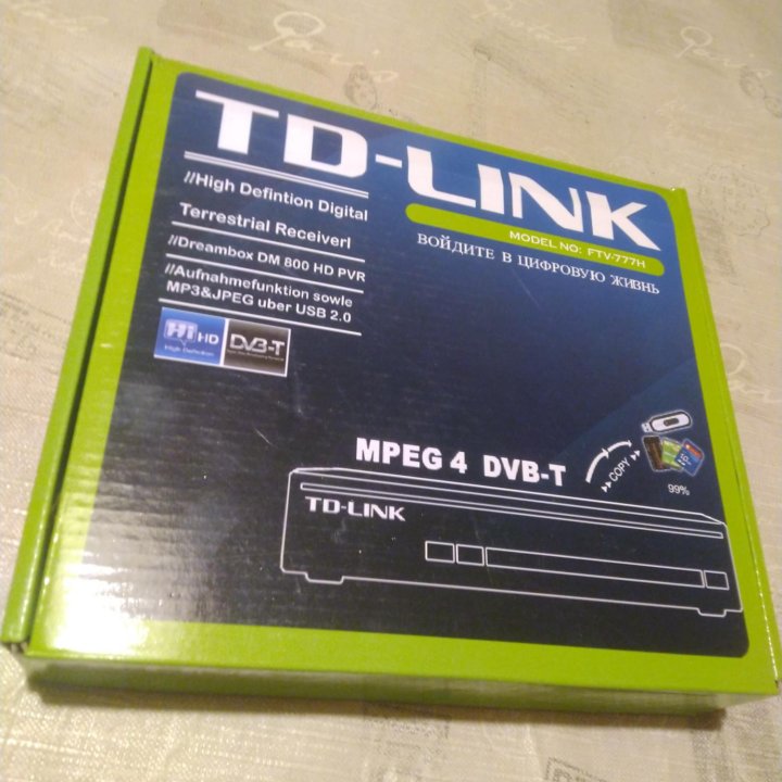 TD-Link FTV-777H. Новый.ТВ приставка высок разреше