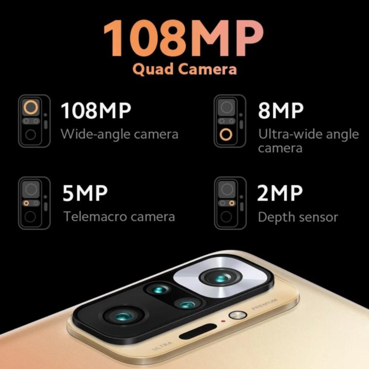 Redmi Note 10 Pro 8+3/256GB (120Гц, 108Mp) (Новый)