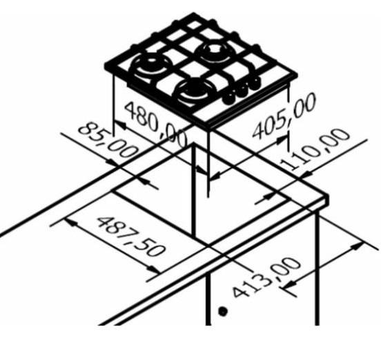 Газовая варочная панель Kuppersberg FQ 42 W