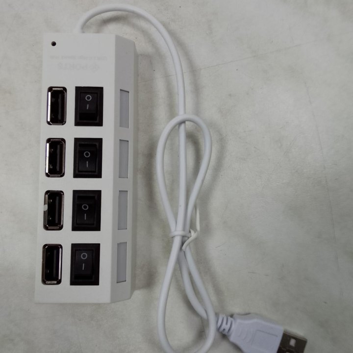 USB hub новый белый