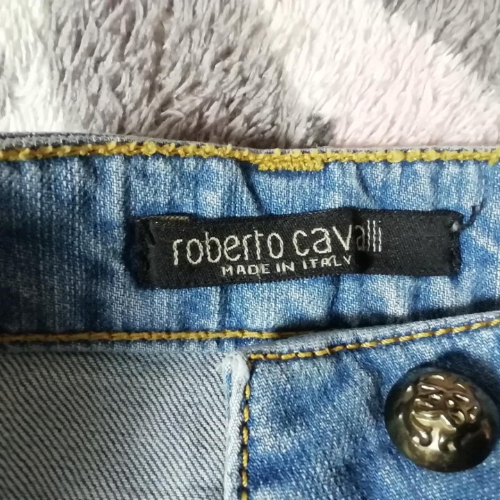 Мини юбка джинсовая roberto cavalli