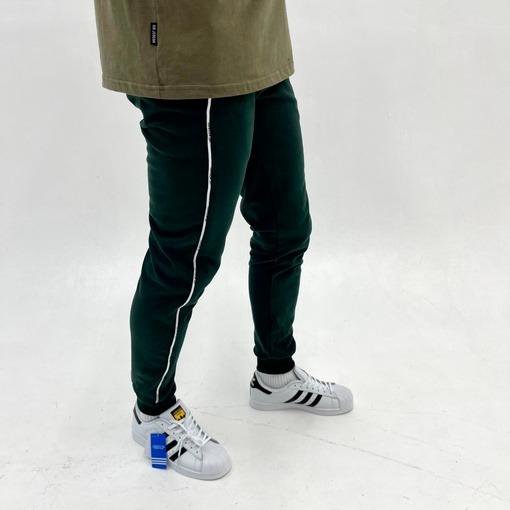 Спортивные штаны серые\зеленые reebok 2023