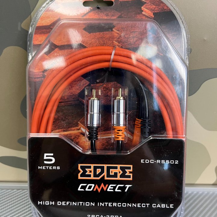 Кабель межблочный аудио Edge 2RCA, 4RCA медь 5метр