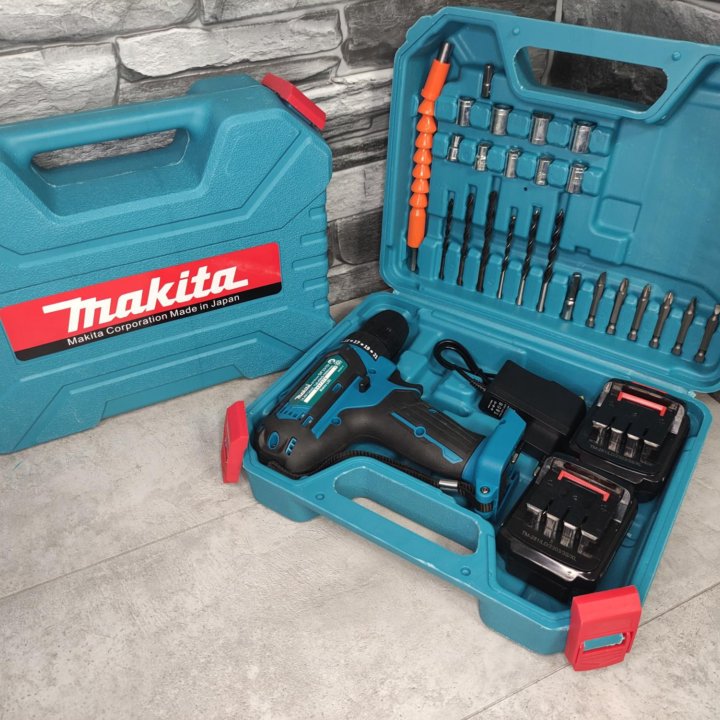 Шуруповерт Makita 14.4V c набором бит (новый)