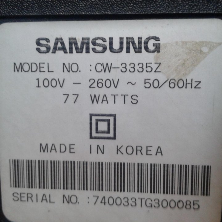 Samsung CW-3335Z на запчасти