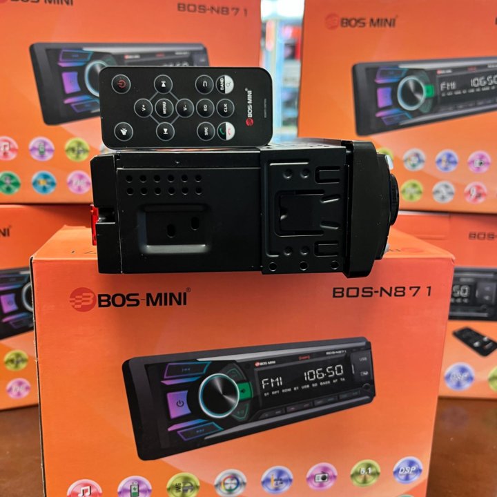 Магнитола процессорная Bos mini 871 DSP, 4x60 Вт