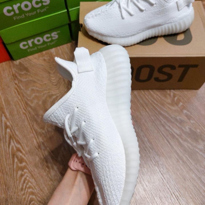  Кроссовки белые ADIDAS YEEZY BOOST 350