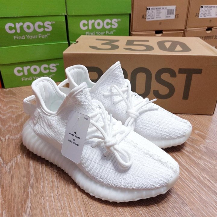  Кроссовки белые ADIDAS YEEZY BOOST 350