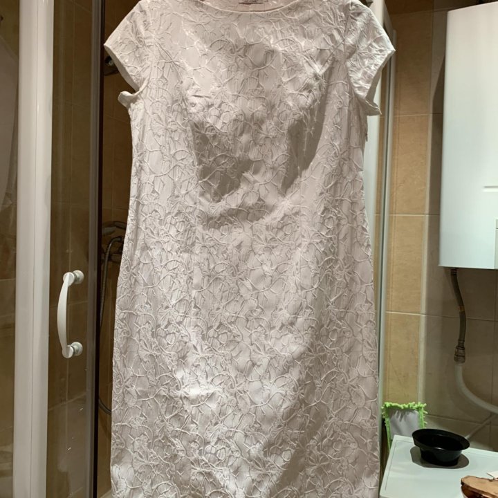Белое платье (стрейч)