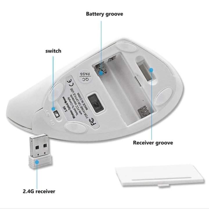 Вертикальная беспроводная компьютерная мышь