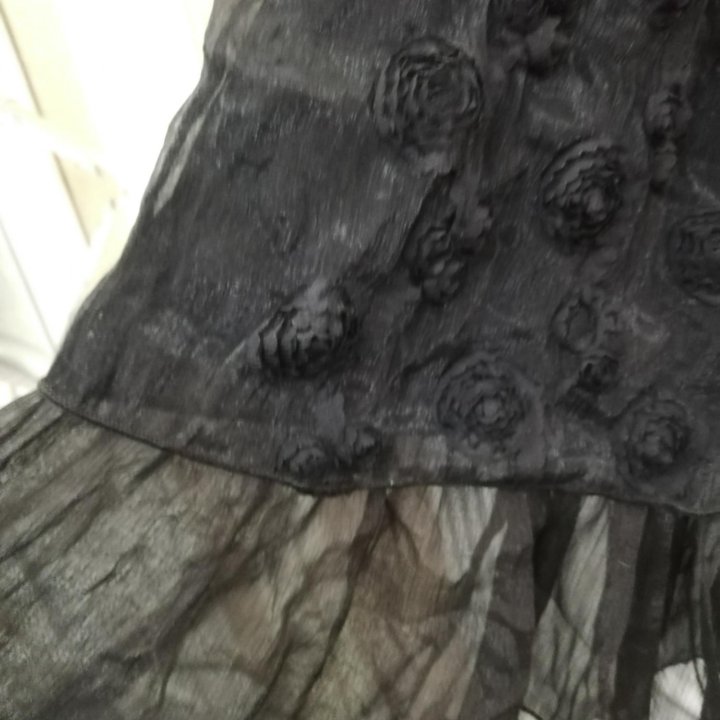 Платье туника чёрная р. 46-48