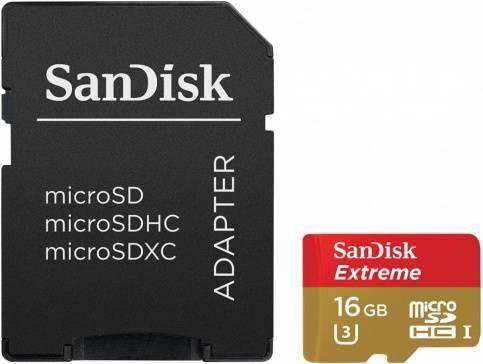 Карта памяти MicroSDHC SanDisk Extreme 16Gb