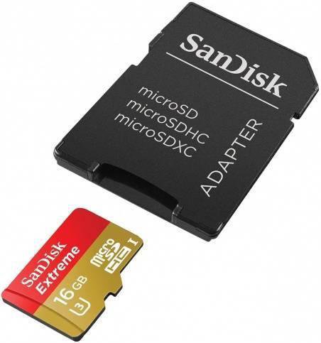 Карта памяти MicroSDHC SanDisk Extreme 16Gb