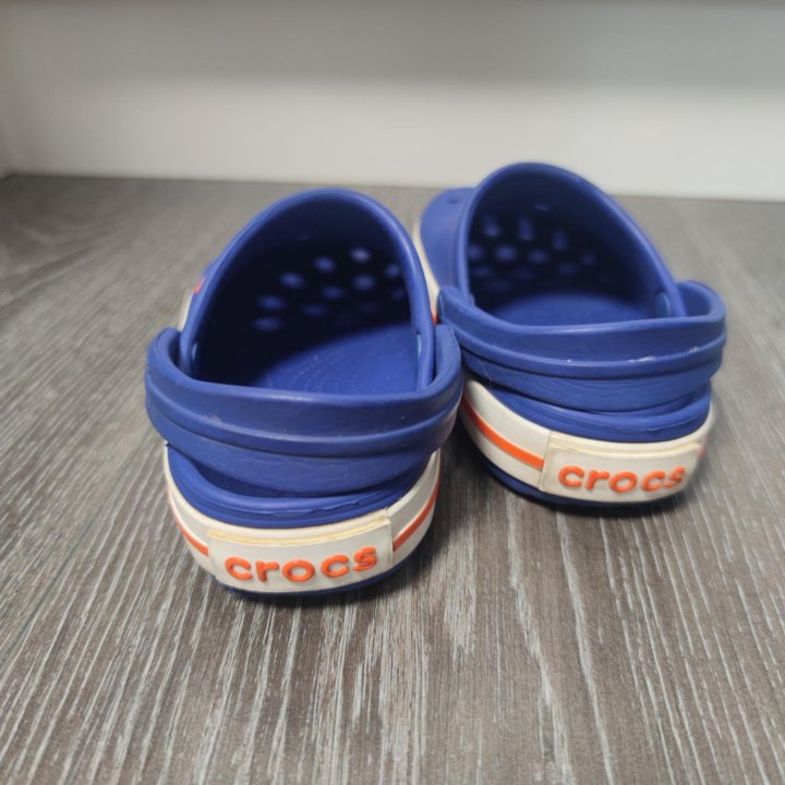 Сабо Crocs для мальчика синие р. 23