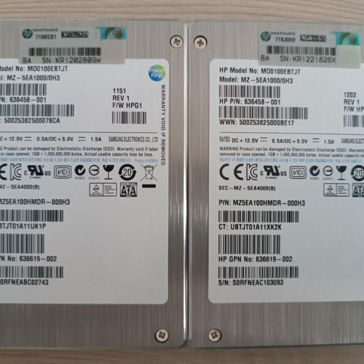 SSD HP MO0100EBTJT (MZ-5EA1000/0H3) 100 gb - Б/У