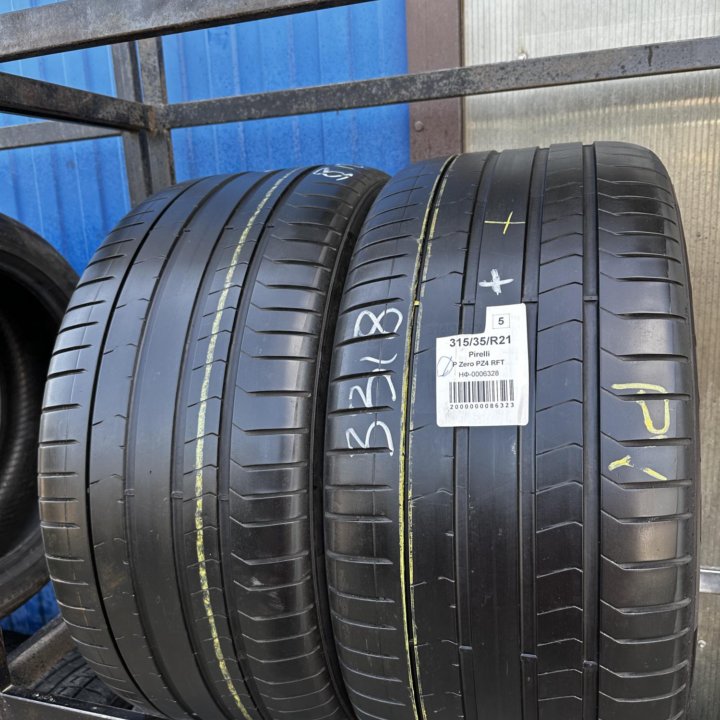 Пара бу летних шин 315/35/21 Pirelli PZ4 RFT