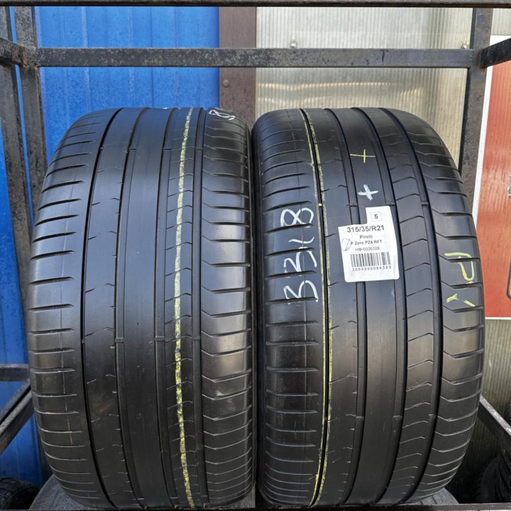 Пара бу летних шин 315/35/21 Pirelli PZ4 RFT