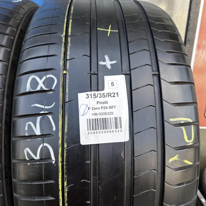 Пара бу летних шин 315/35/21 Pirelli PZ4 RFT