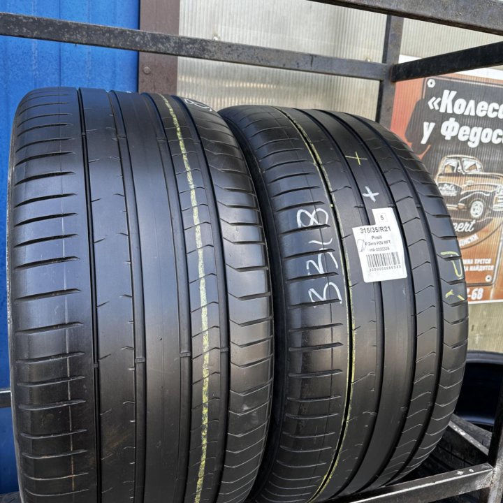 Пара бу летних шин 315/35/21 Pirelli PZ4 RFT