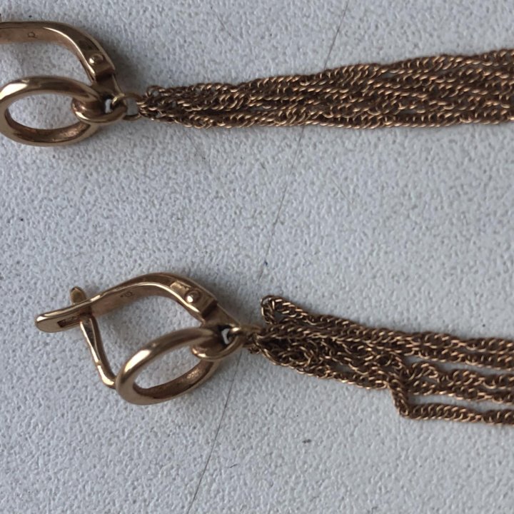 Серьги золотые