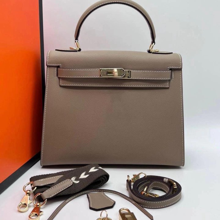 Сумка HERMES кожаная