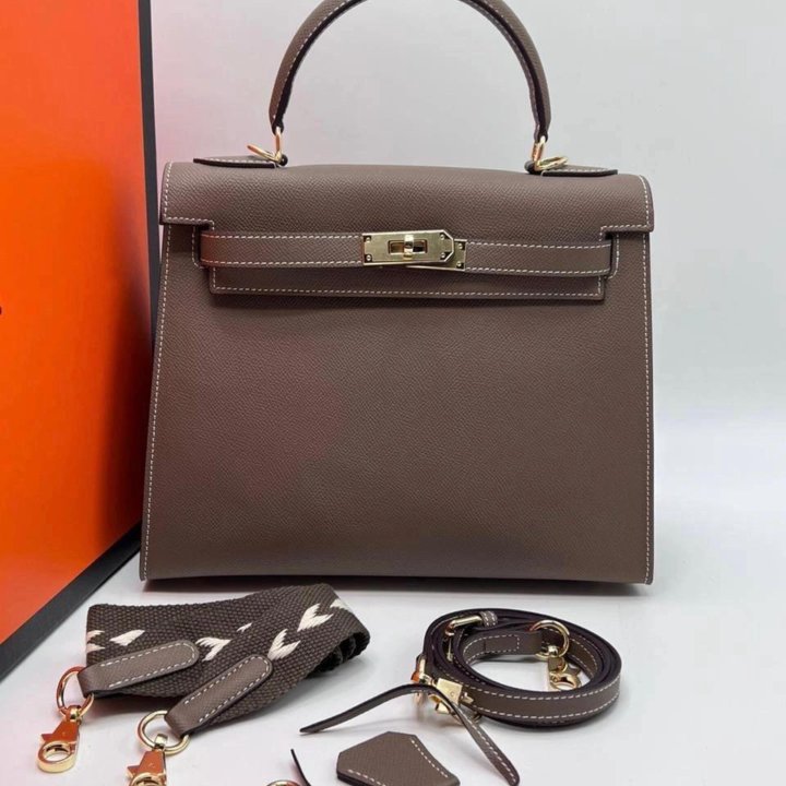 Сумка HERMES кожаная