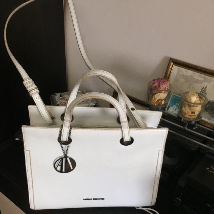 Сумка белая Armani