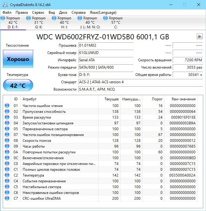 Жесткий диск Western Digital WD Gold 6 тб WD6003FR