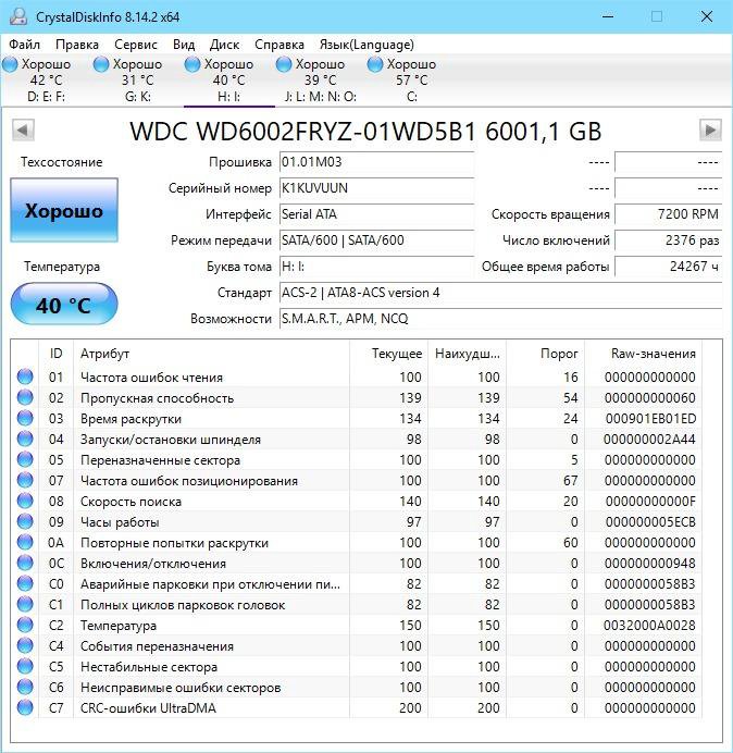 Жесткий диск Western Digital WD Gold 6 тб WD6003FR