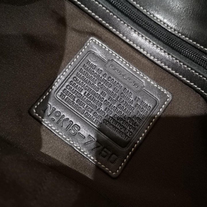 Кожаная сумка Coach Crossbody Leather Bag