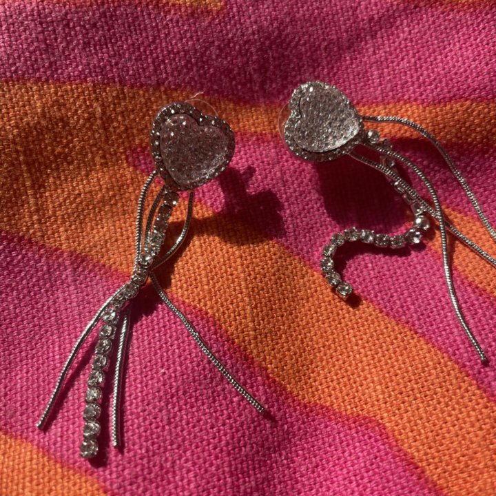 Серьги с сердцем