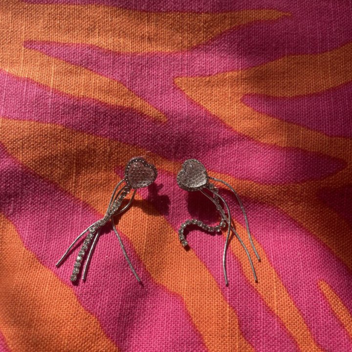 Серьги с сердцем