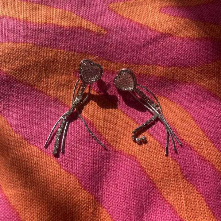 Серьги с сердцем