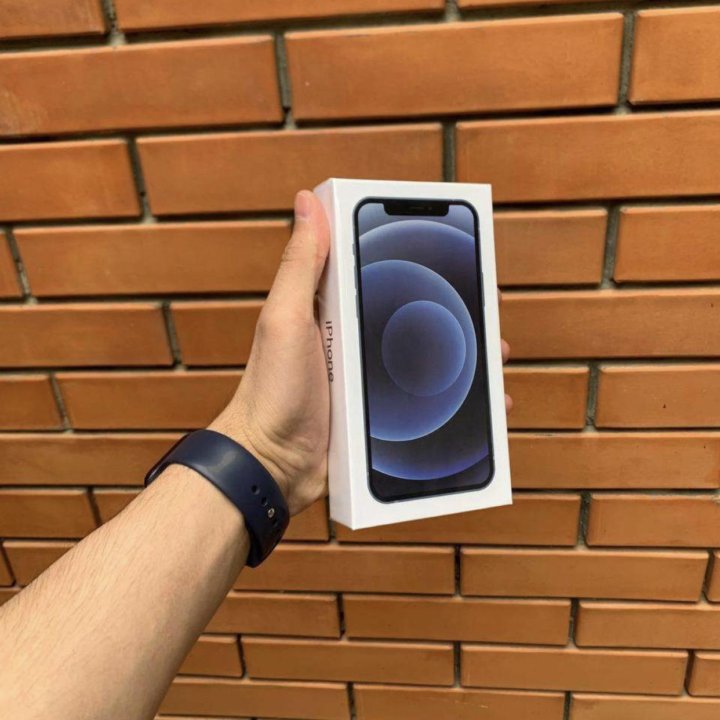 iPhone 12 256gb Black Новый, Рассрочка, Магазин