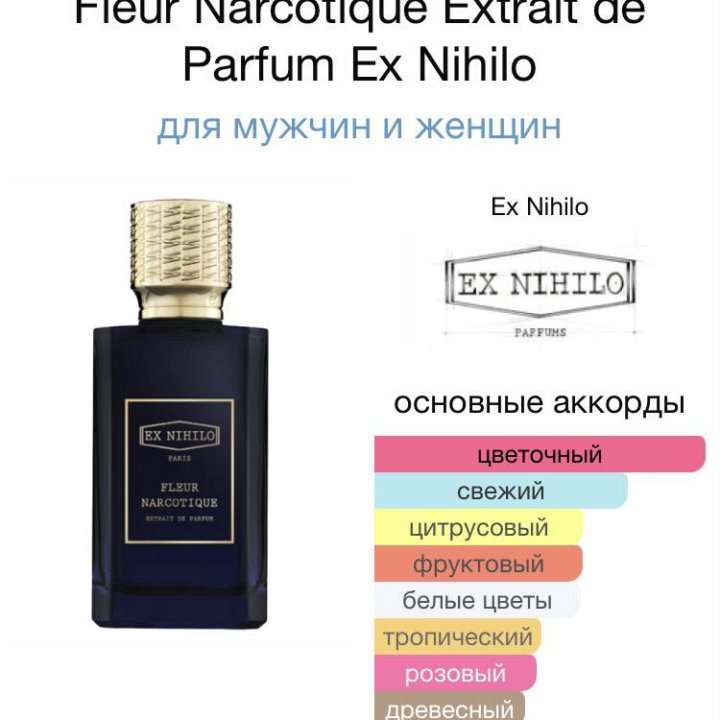 Ex Nihilo Fleur Narcotique Extrait de Parfum