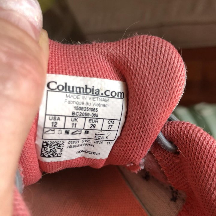 Кроссовки для девочки Columbia ,29-30 размера