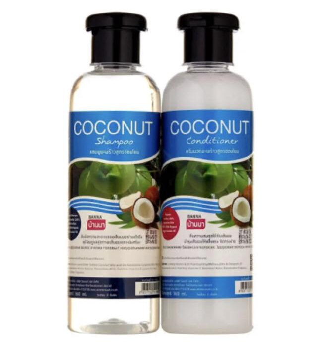 Тайский кокосовый шампунь и кондиционер для волос