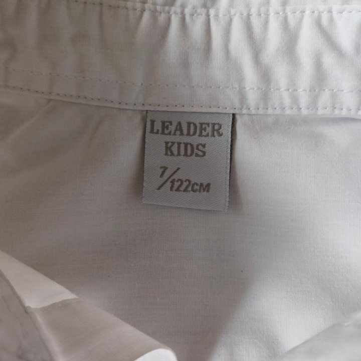 Рубашка детская Leader Kids (белая) (122 см)
