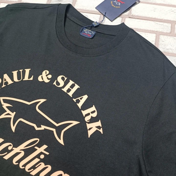 Футболка чёрная Paul shark хлопок