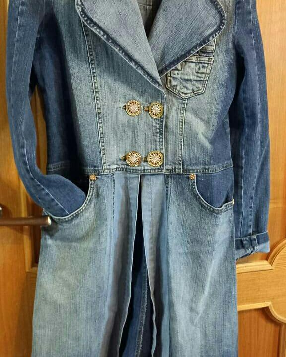 Джинсовое пальто 40-22