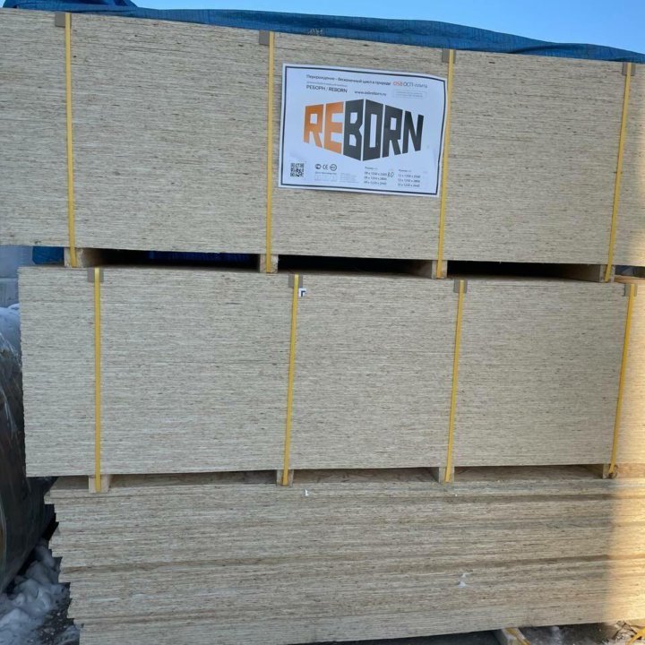 Плита Reborn OSB-3 E1 НШ 2500*1250*9 Россия