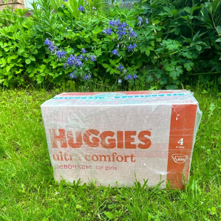 Новая коробка подгузников huggies